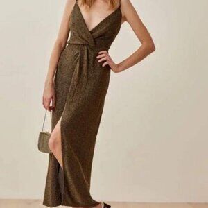 Elegant Brown Evening Gown